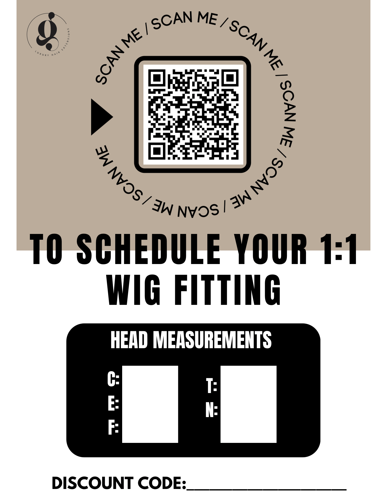 "The Perfect Fit": Wig Consultation Kit